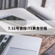7.31号金价:71黄金价格