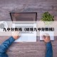 九中分数线（蚌埠九中分数线）