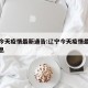 辽宁今天疫情最新通告:辽宁今天疫情最新通告消息
