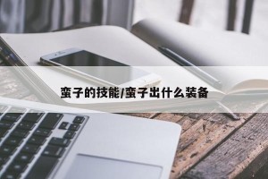 蛮子的技能/蛮子出什么装备