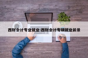 西财会计专业就业:西财会计专硕就业前景